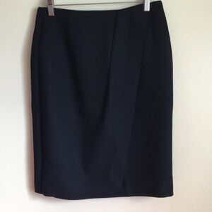 Navy Jones New York 100% Pure Wool Wrap Skirt